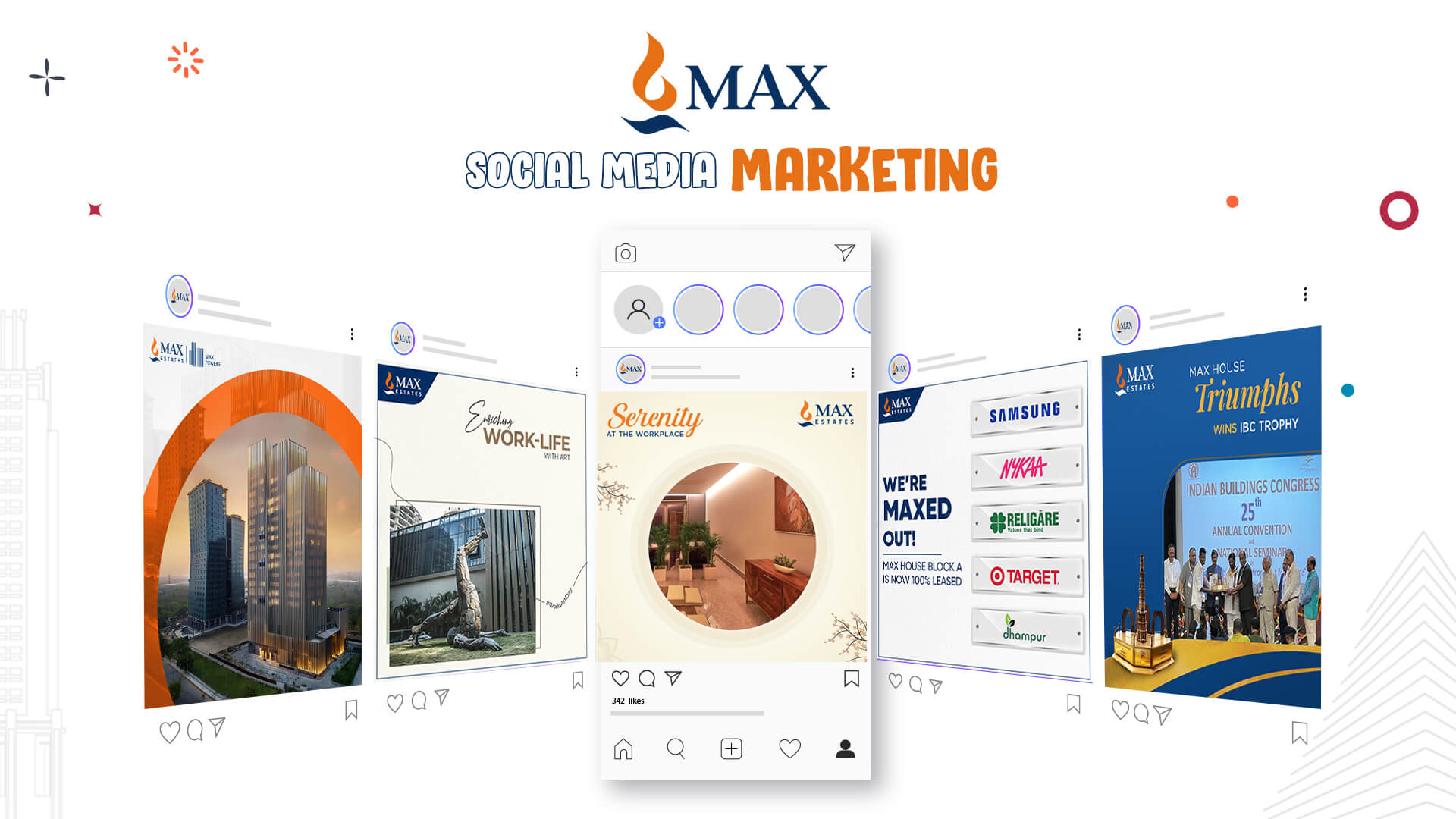 Social Media Portfolio MAX Estates